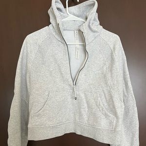 Lululemon scuba quarter zip with hood